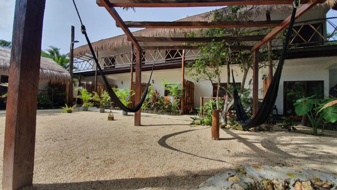 Cedro Rojo Hotel Bacalar Bagian luar foto