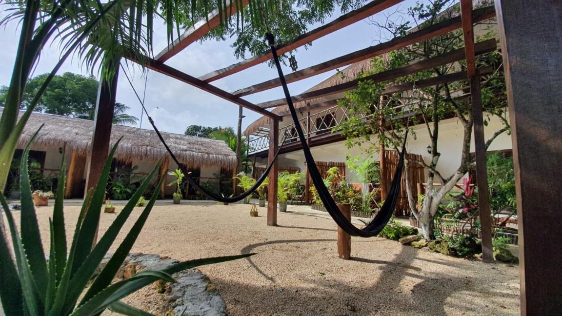 Cedro Rojo Hotel Bacalar Bagian luar foto